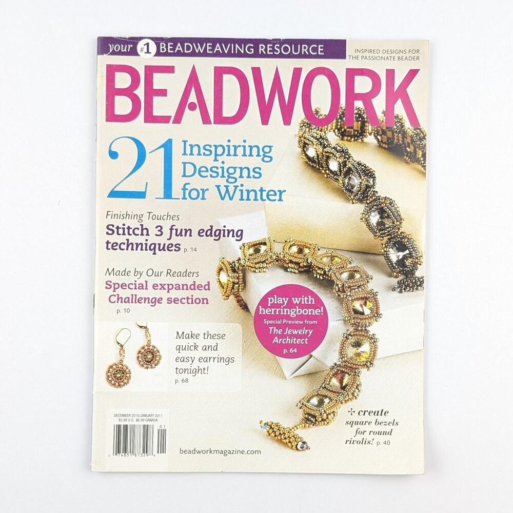 Beadwork Magazine Dec 2010/Jan 2011 Bead, Beading Jewelry Projects, Interweave